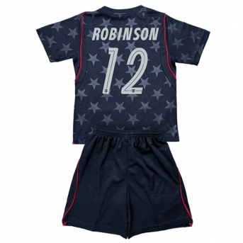 Billige Fotballdrakt Forente stater Miles Robinson #12 Replika Bortedraktsett Barn VM 2026 Kortermet (med bukser)